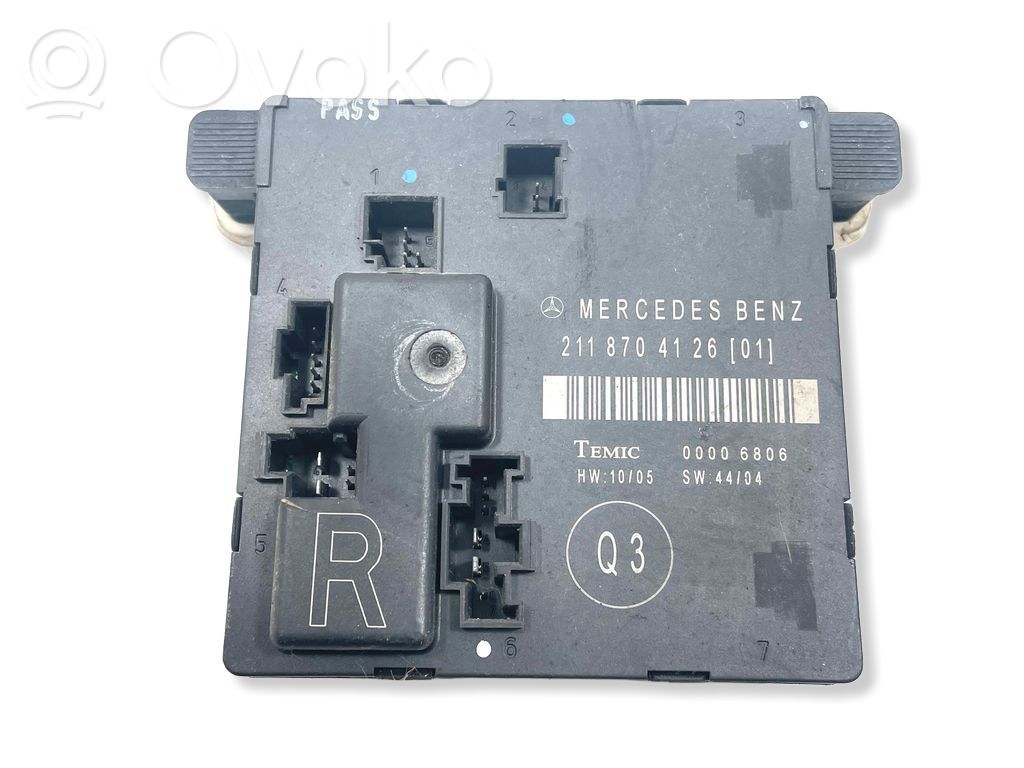 Mercedes-Benz E W211 Door control unit/module 