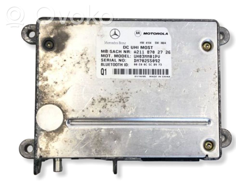 Mercedes-Benz E W211 Bluetooth control unit module 