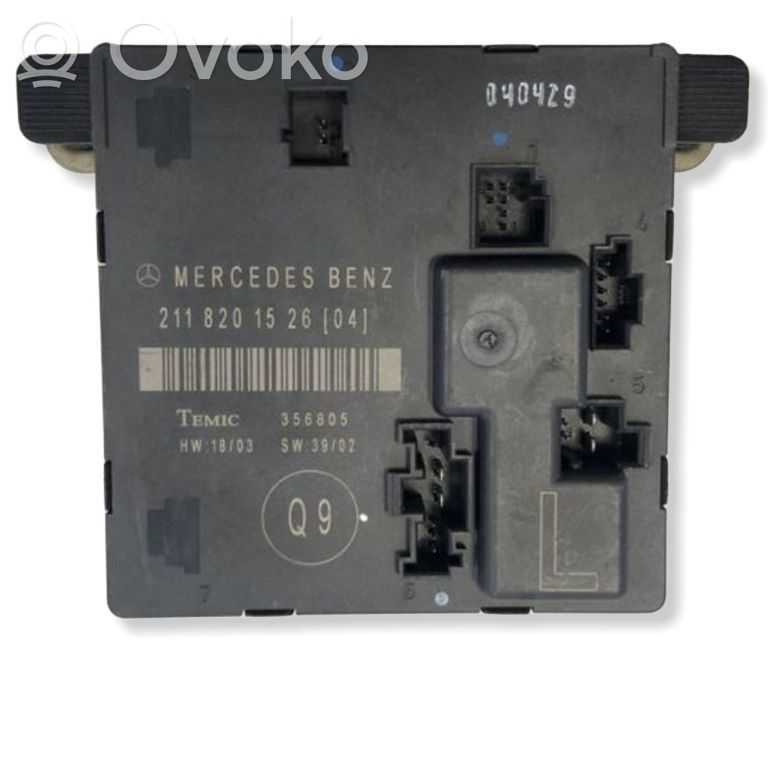 Mercedes-Benz E W211 Door control unit/module 