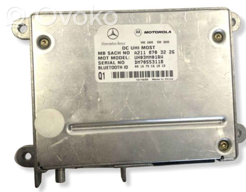 Mercedes-Benz CLS C219 Bluetooth control unit module 
