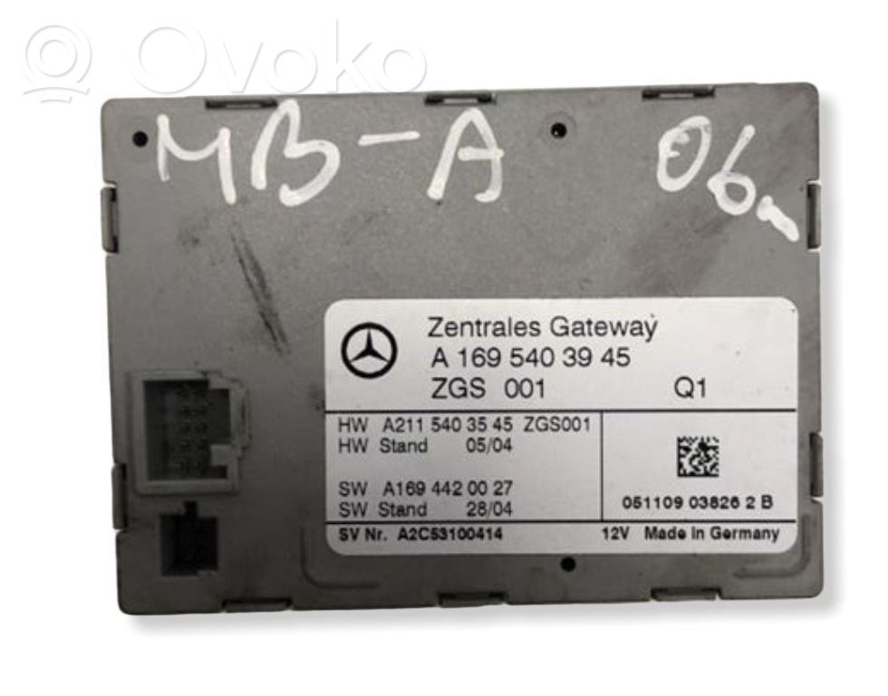 Mercedes-Benz A W169 Inne komputery / moduły / sterowniki 