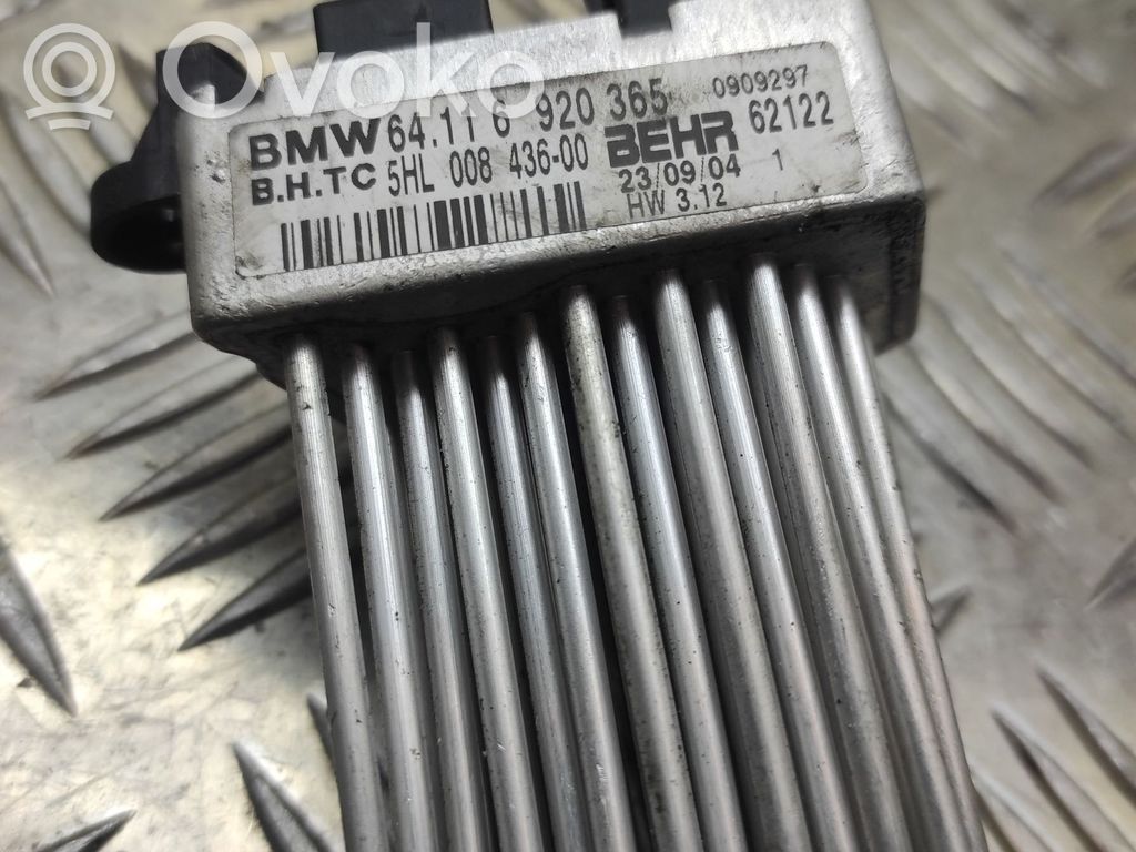 BMW 3 E46 Motor aerotermă/rezistor ventilator 