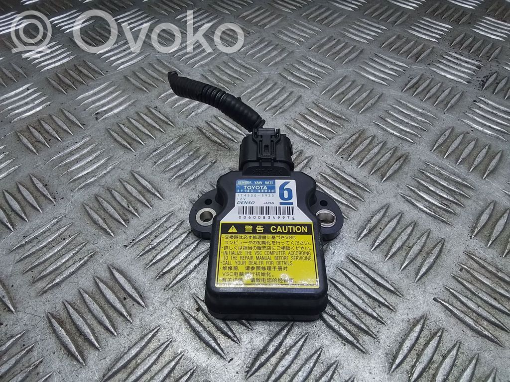 Toyota Prius (XW30) ESP acceleration yaw rate sensor 