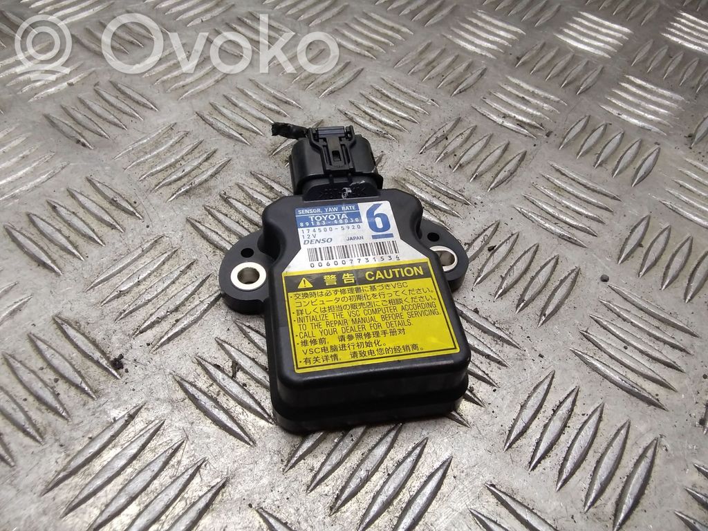 Toyota Prius (XW30) ESP acceleration yaw rate sensor 