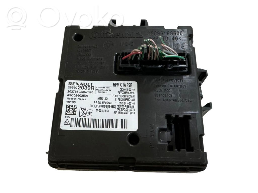 Renault Zoe Keyless (KESSY) go control unit/module 