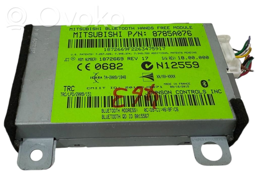Mitsubishi Outlander Bluetooth control unit module 