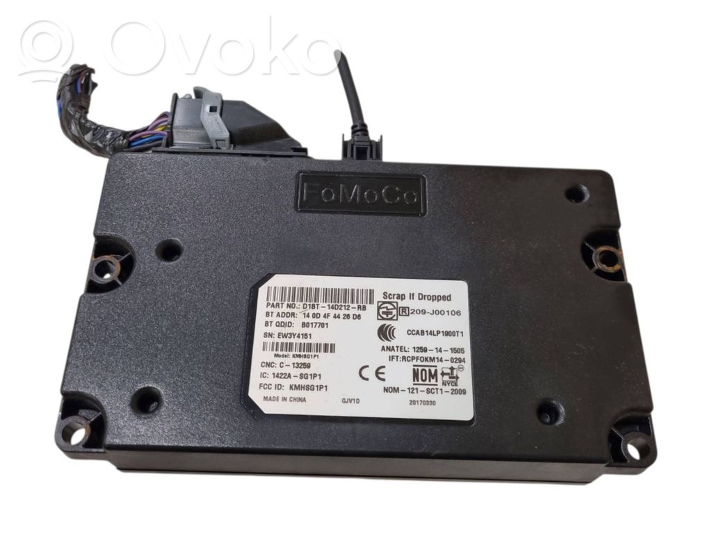 Ford Transit Courier Bluetooth control unit module 