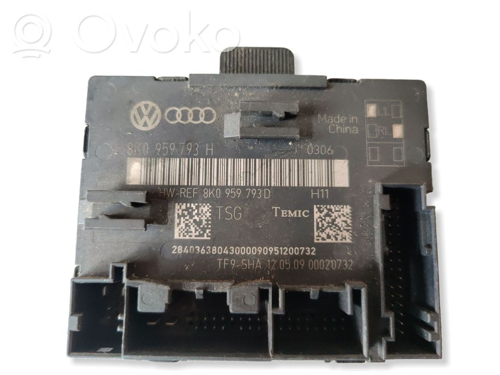 Audi A4 S4 B8 8K Door control unit/module 