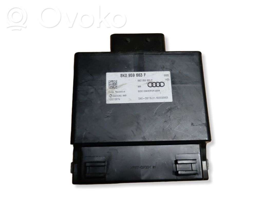 Audi A4 S4 B8 8K Voltage converter/converter module 