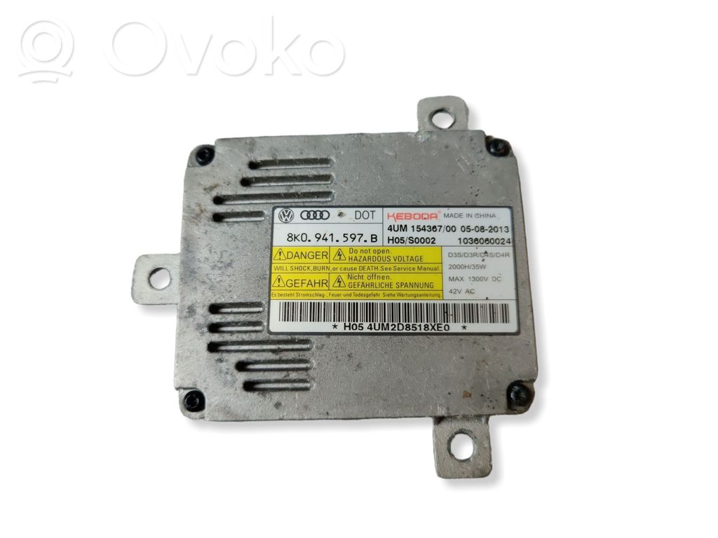 Audi A4 S4 B8 8K Headlight ballast module Xenon 