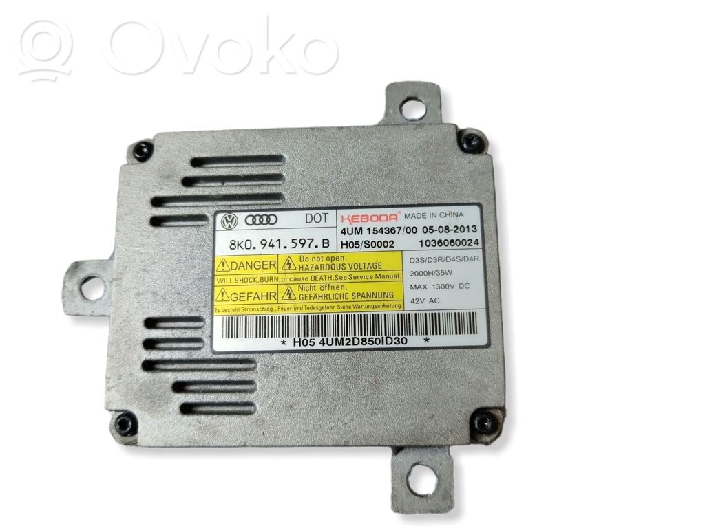 Audi A4 S4 B8 8K Headlight ballast module Xenon 