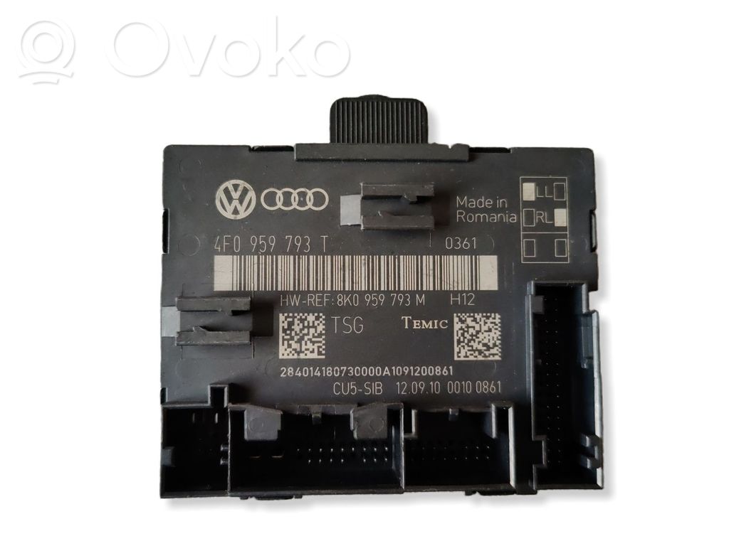 Audi A6 S6 C6 4F Door control unit/module 