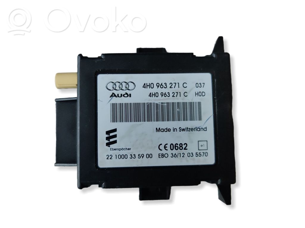 Audi A8 S8 D4 4H Auxiliary heating control unit/module 
