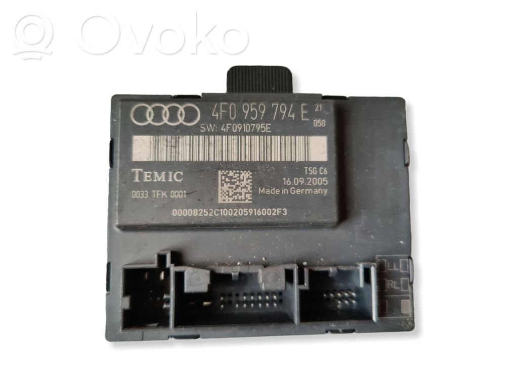 Audi A6 S6 C6 4F Door control unit/module 