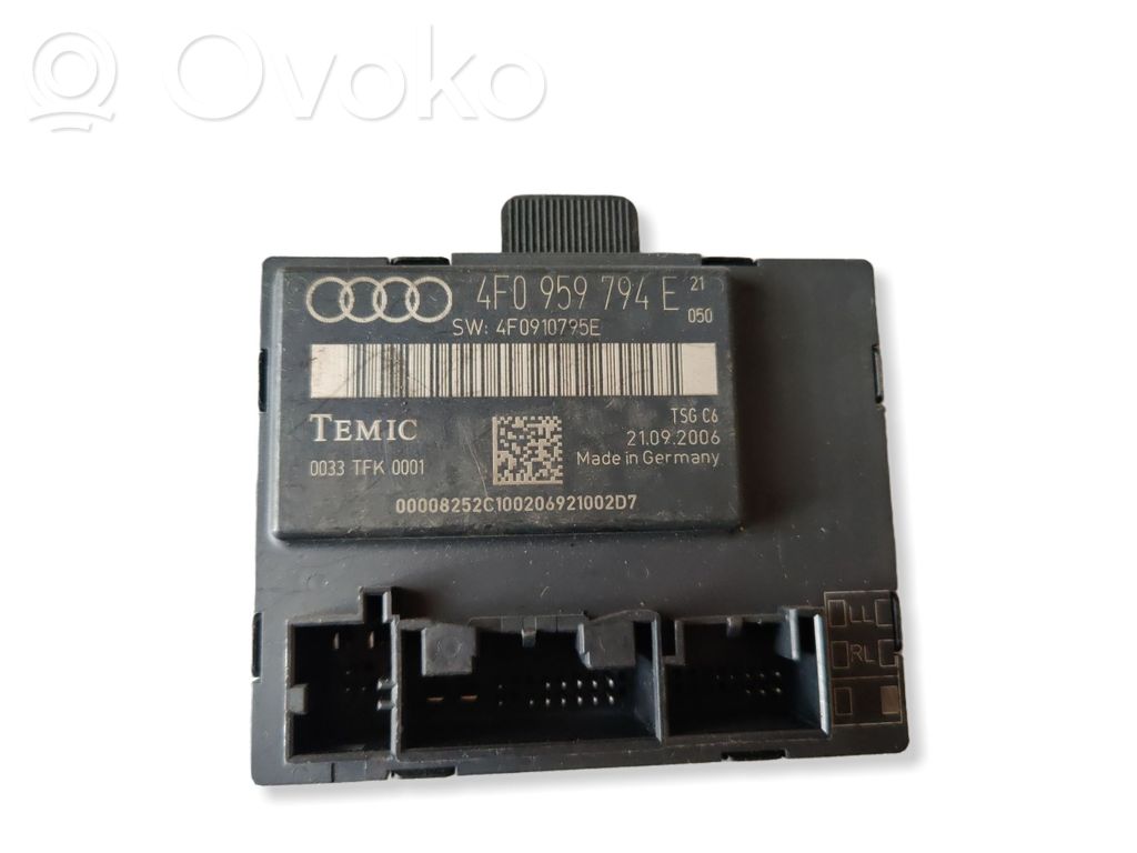 Audi A6 S6 C6 4F Door control unit/module 