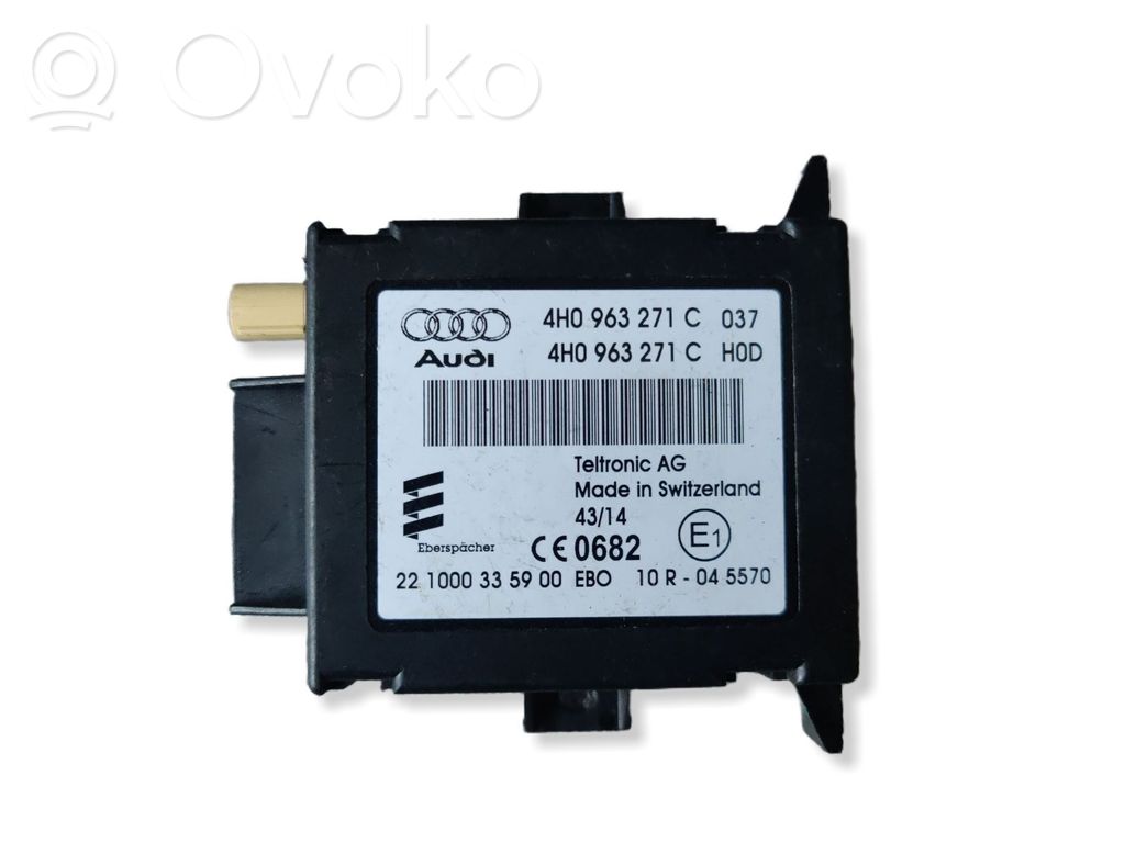 Audi A8 S8 D4 4H Auxiliary heating control unit/module 