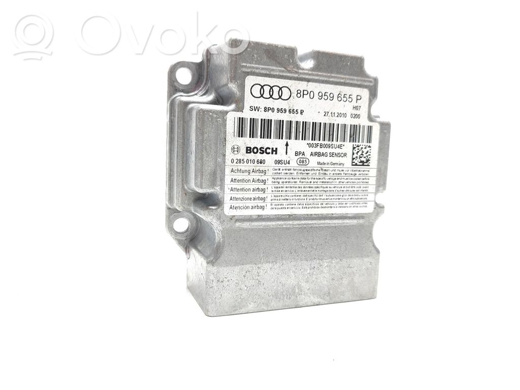 Audi A3 S3 A3 Sportback 8P Airbag control unit/module 