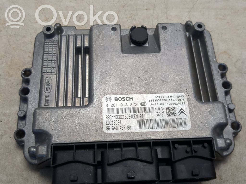 Peugeot 307 Engine control unit/module 