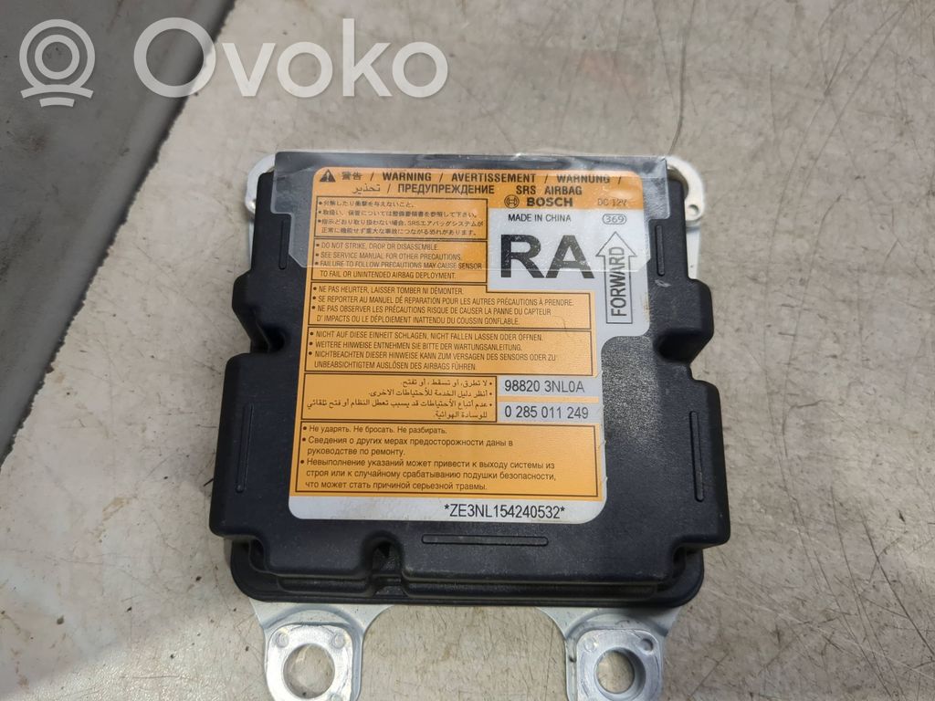Nissan Leaf I (ZE0) Centralina/modulo airbag 