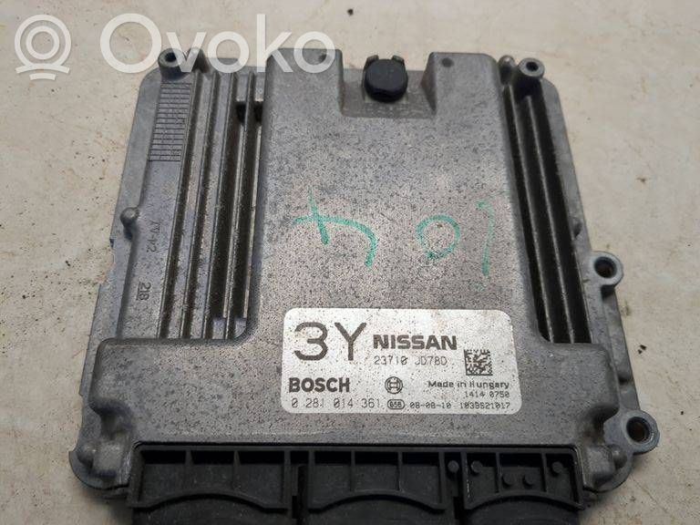 Nissan Qashqai Engine control unit/module 
