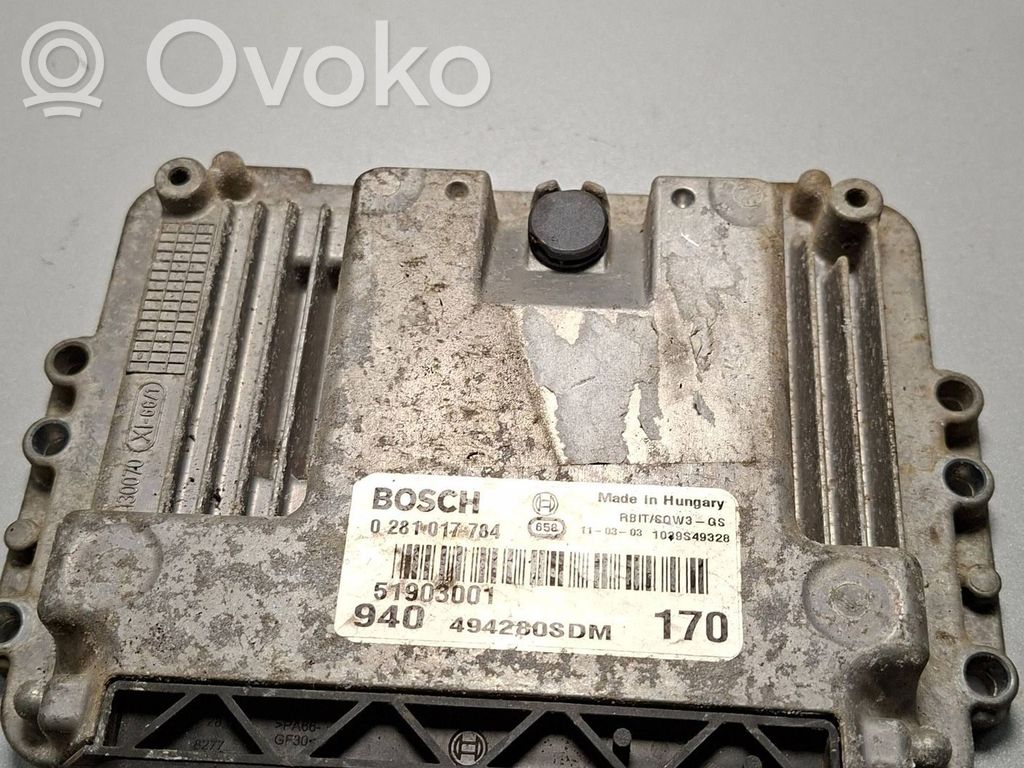 Alfa Romeo Giulietta Engine control unit/module 