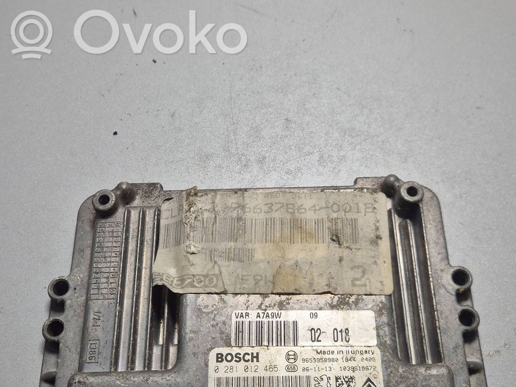 Peugeot 307 Engine control unit/module 