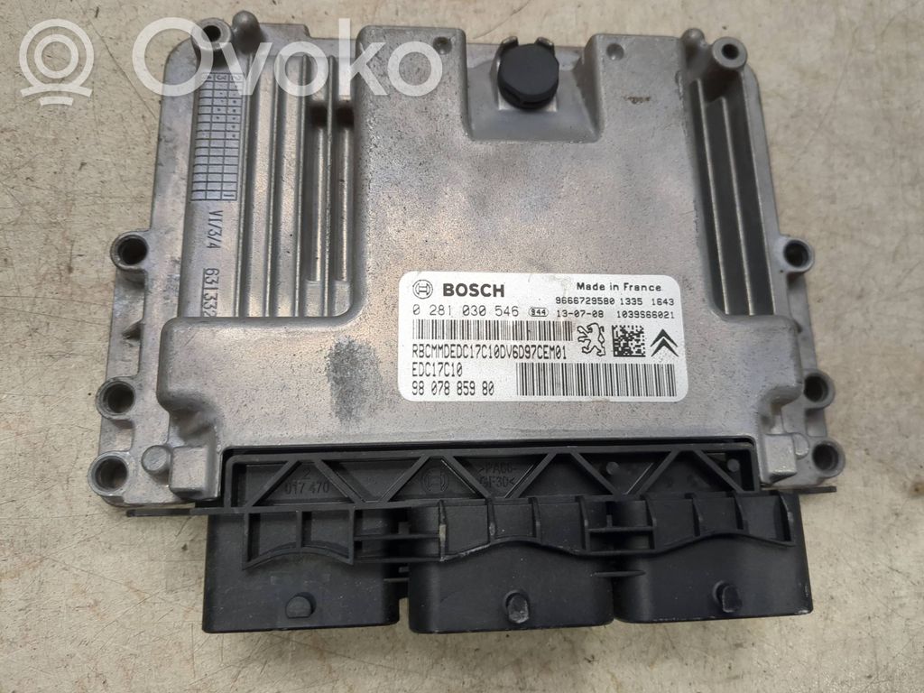 Citroen C4 II Picasso Engine control unit/module 