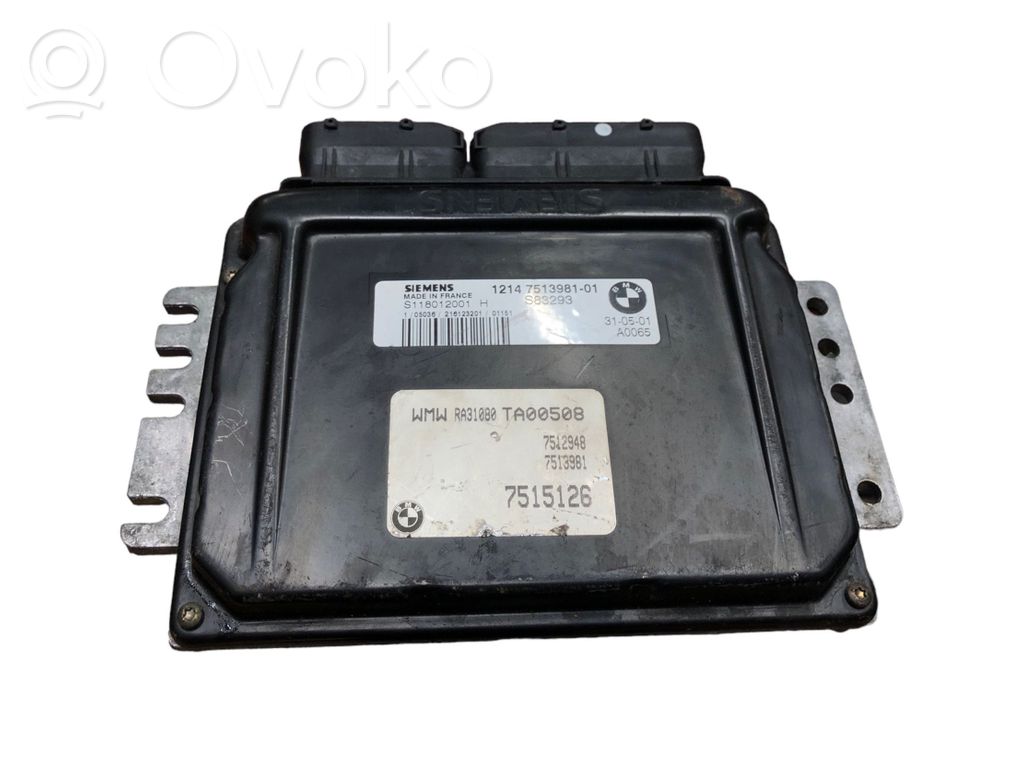 Engine control unit/module   S118012001,7515126,7513981,12147513981