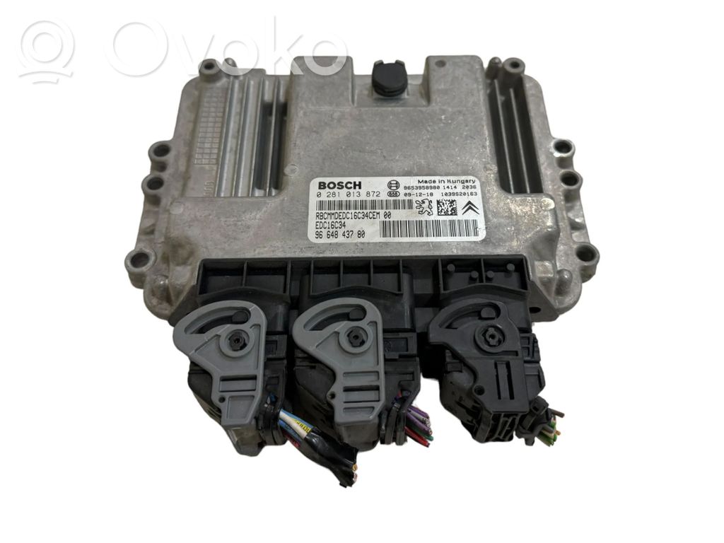 Engine control unit/module   9664843780,9653958980,0281013872