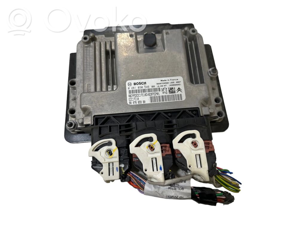 Engine control unit/module   9666729580,0281030546,9807885980