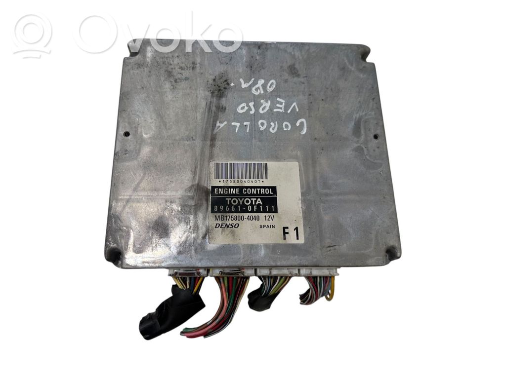 Toyota Corolla Verso AR10 Engine control unit/module 