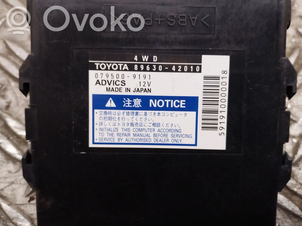 Toyota RAV 4 (XA30) Alte unități/module de control 