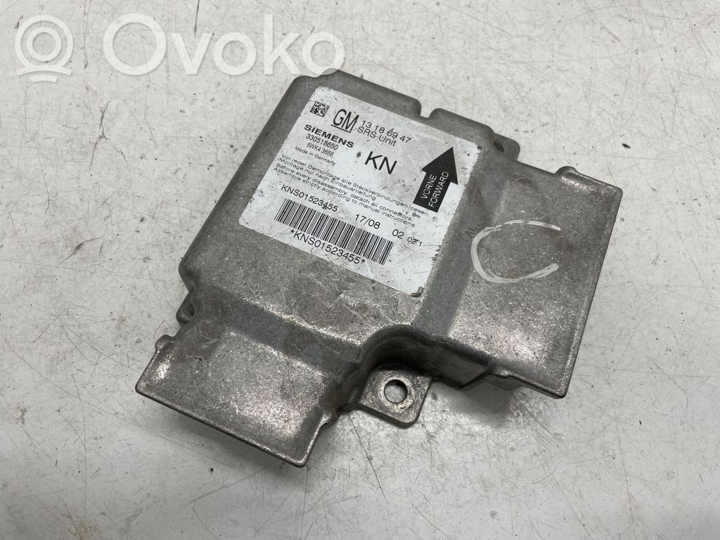 Opel Vectra C Airbag control unit/module 