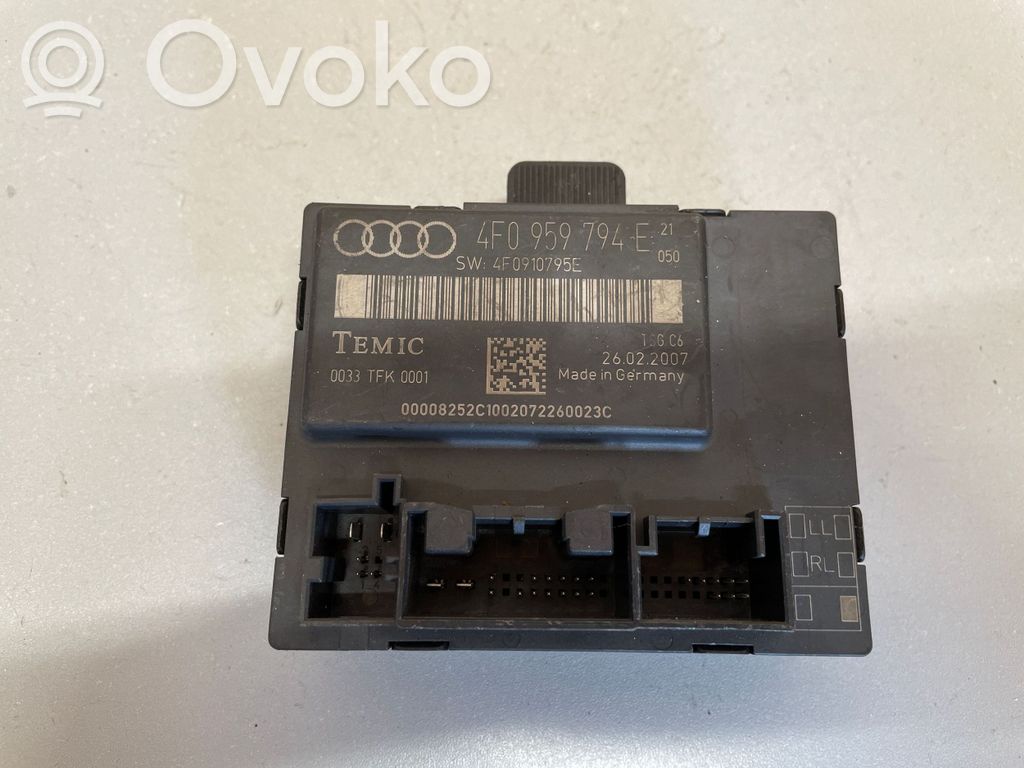 Audi A6 S6 C6 4F Door control unit/module 