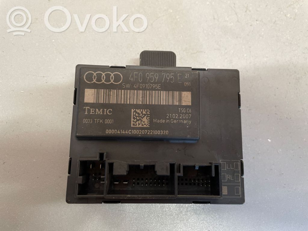 Audi A6 S6 C6 4F Door control unit/module 