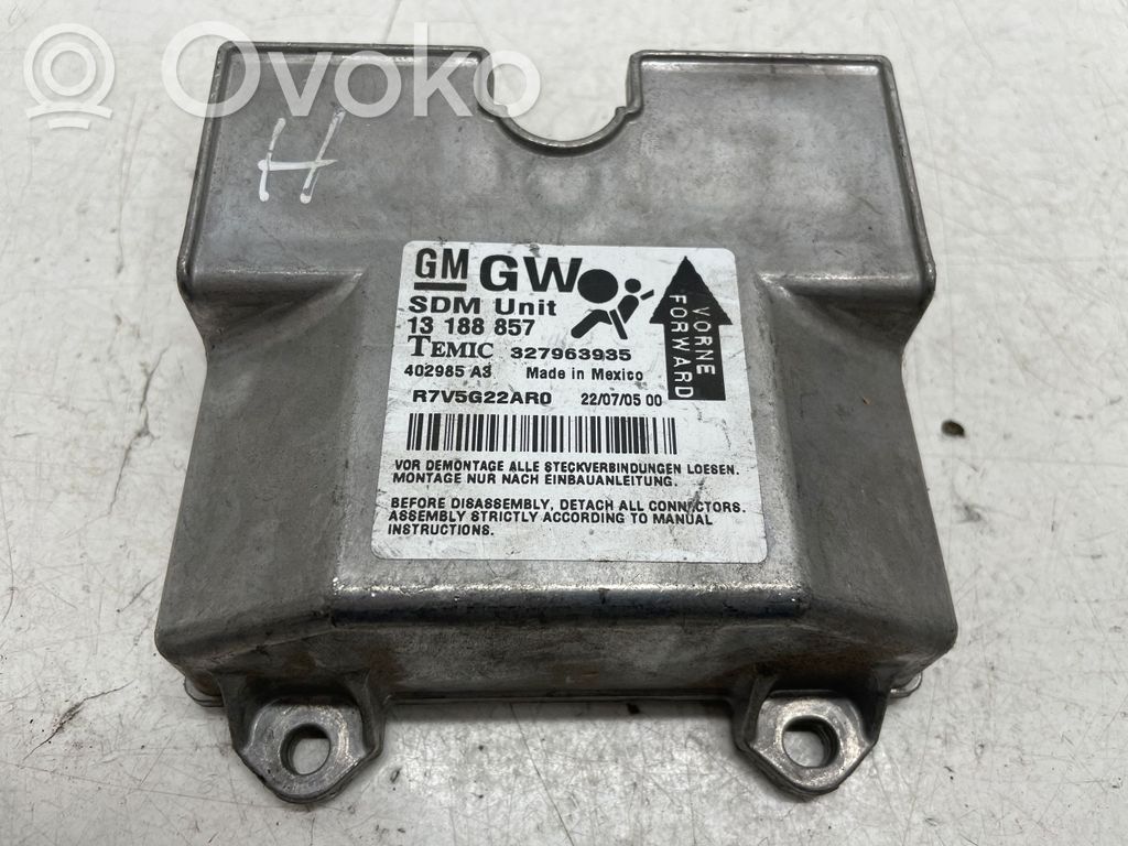 Opel Astra H Airbag control unit/module 