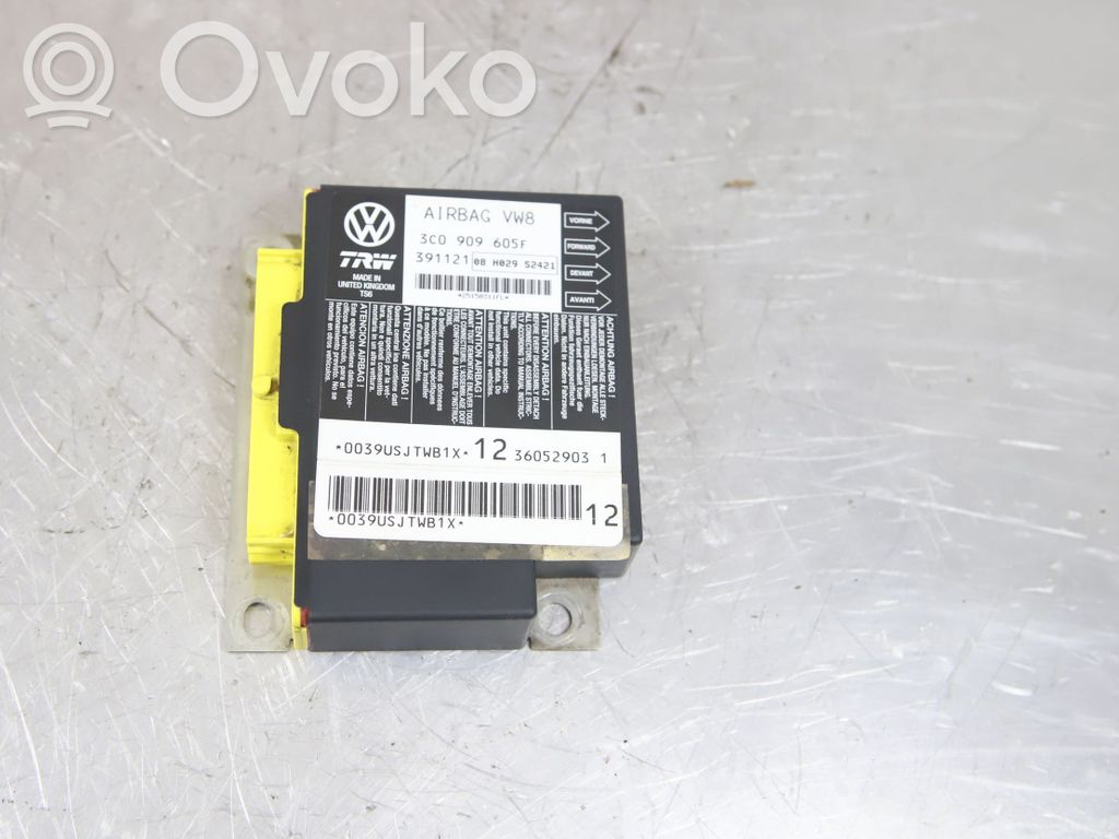 Volkswagen PASSAT B6 Unidad de control/módulo del Airbag 