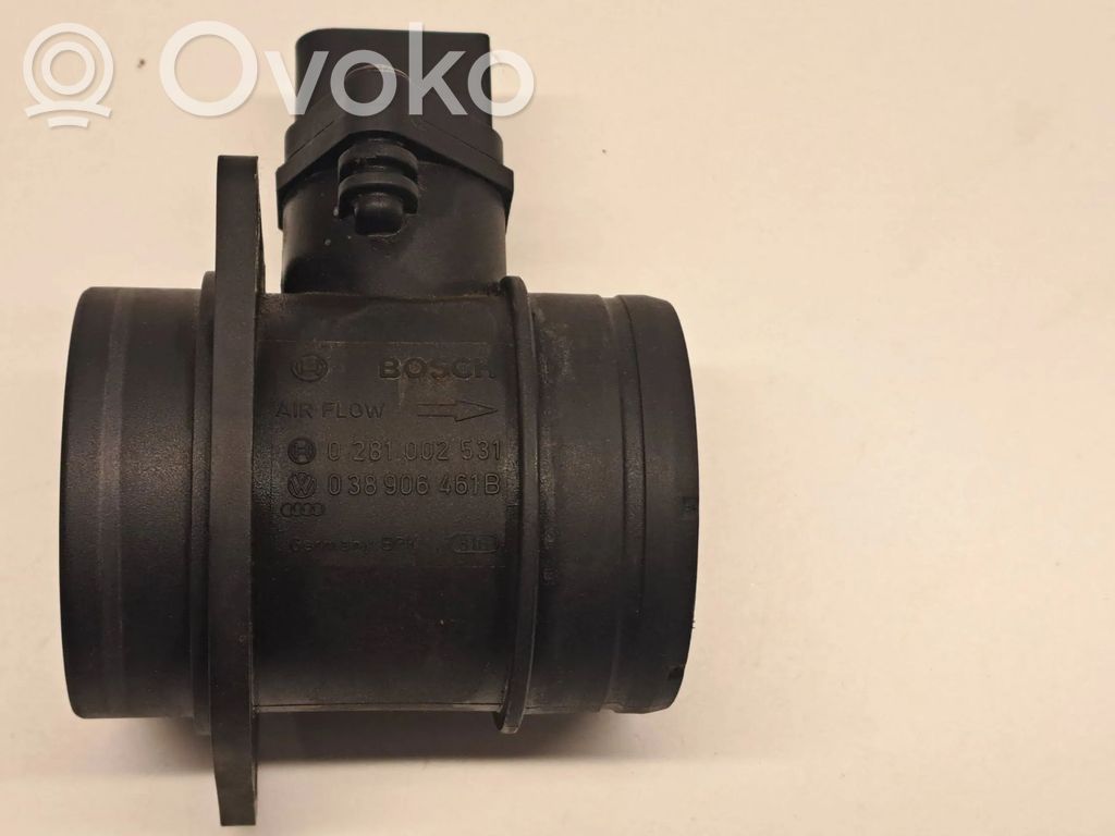 Przepływomierz masowy powietrza MAF   038906461B,0281002531