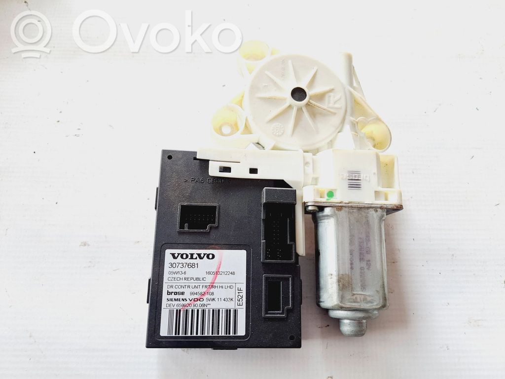 Volvo V50 Motor del regulador de la ventanilla de la puerta delantera 