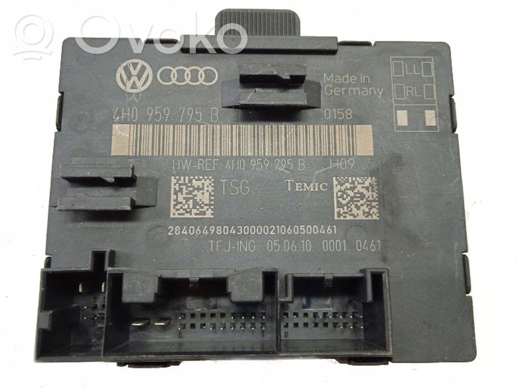 Audi A8 S8 D4 4H Central body control module 