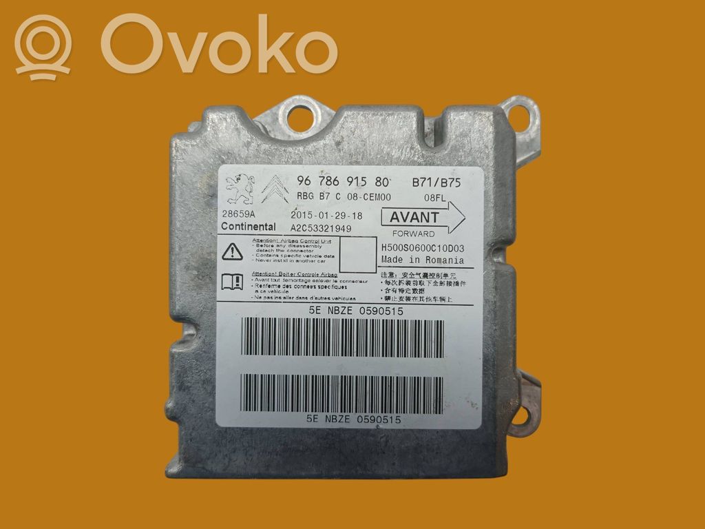Citroen DS4 Airbag control unit/module 
