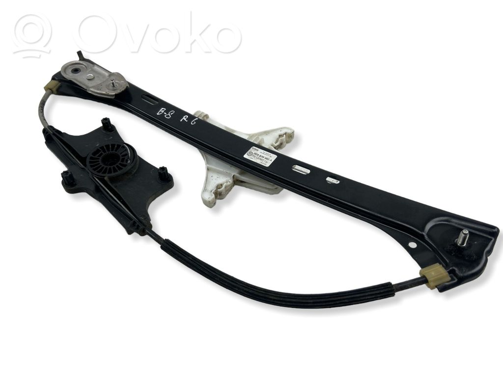 Mechanizm podnoszenia szyby tylnej bez silnika   280820150734,3G9839462A,C20657100