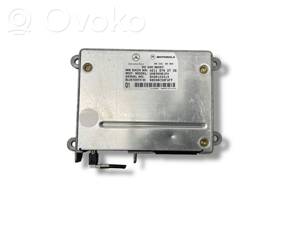 Mercedes-Benz CLK A209 C209 Bluetooth control unit module 