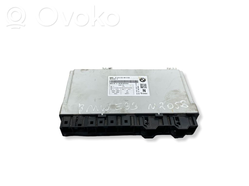 BMW 3 E92 E93 Seat control module 