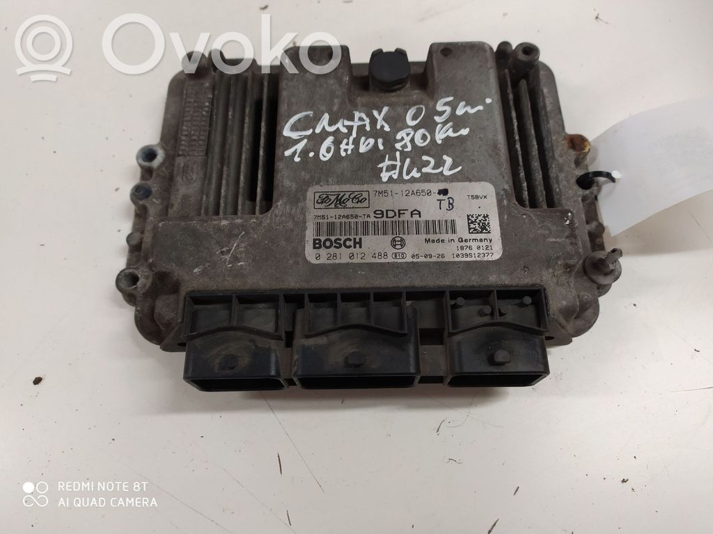 Engine control unit/module   7M5112A650,0281012488,18760121