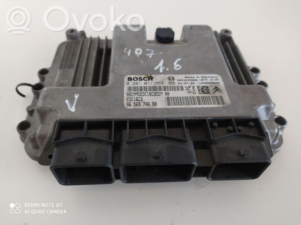 Peugeot 407 Engine control unit/module 