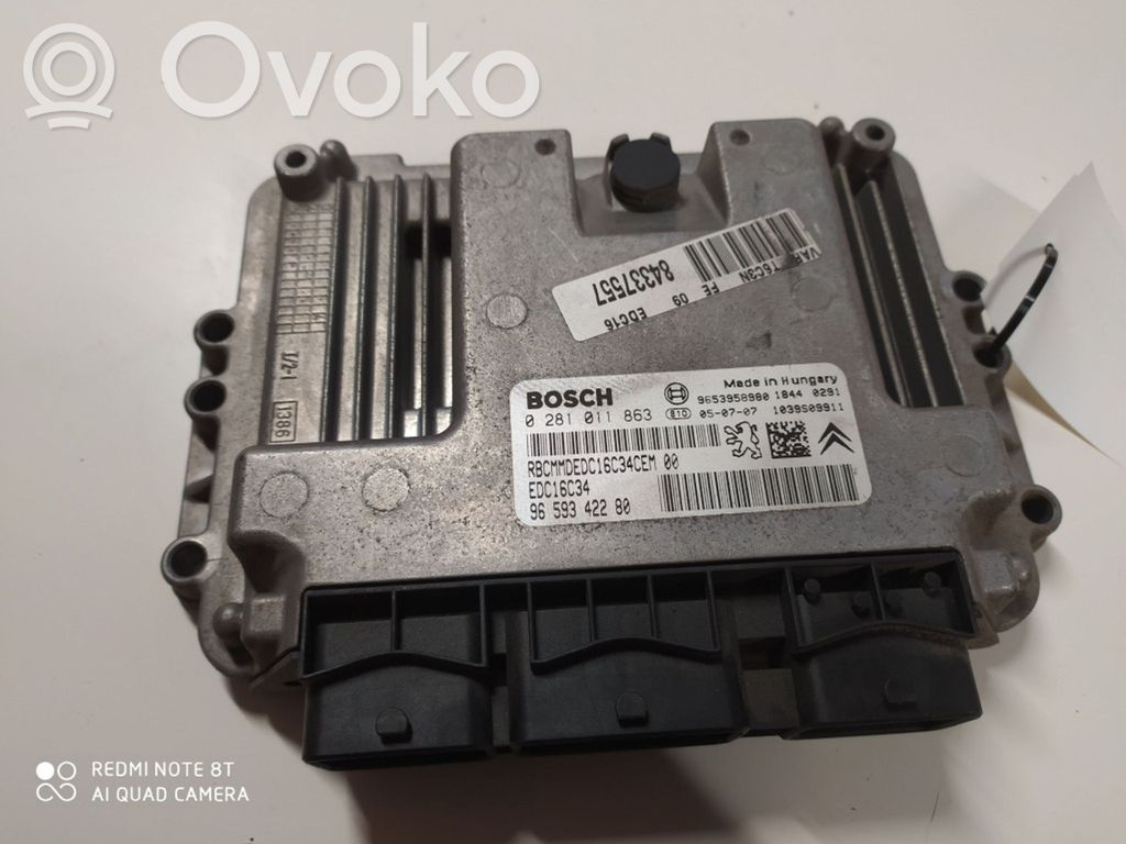 Peugeot 307 Engine control unit/module 