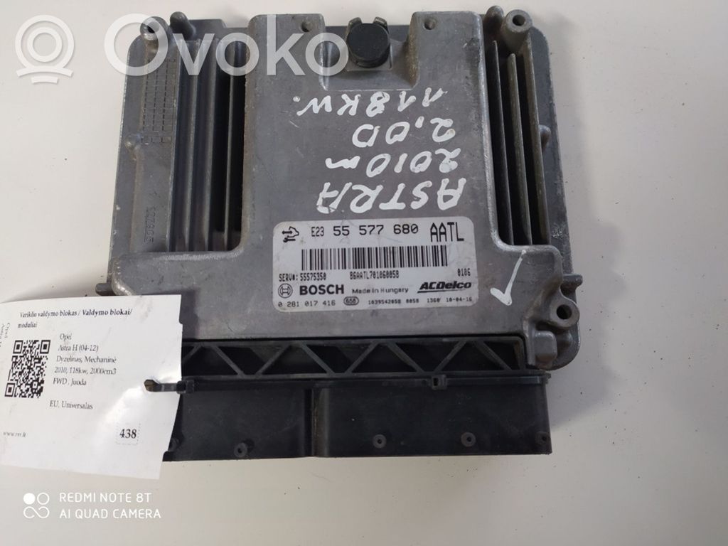 Opel Astra H Variklio valdymo blokas 