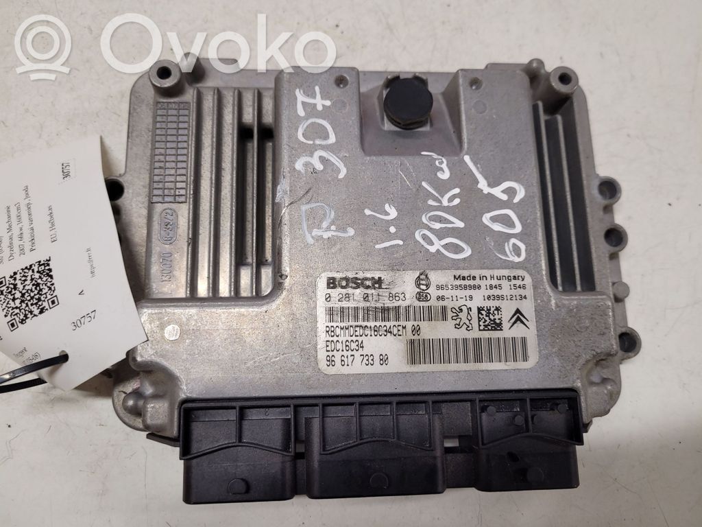 Peugeot 307 Engine control unit/module 