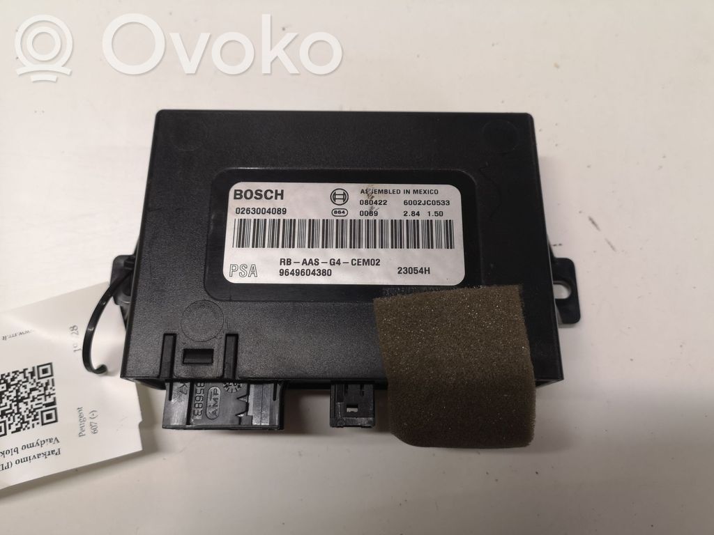 Peugeot 607 Parkošanas (PDC) vadības bloks 